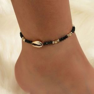 Golden Shell String Anklet Adjustable